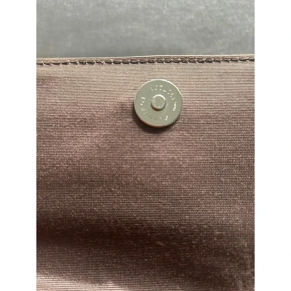 Burberry Black Textured Leather Flap Shoulder Bag Nova Check Lining COA # 420 - Picture 10 of 11